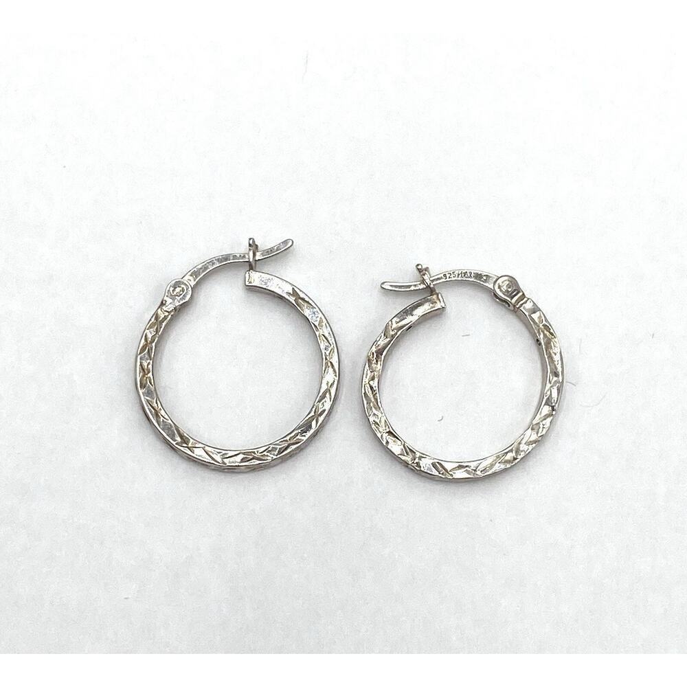 Hanin 925 Earrings Sterling Silver Hoops Design
